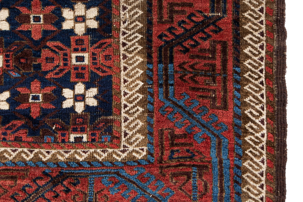 Antique Baluch 3'10" x 8'4" - SHARKTOOTH Antique and Vintage Textiles