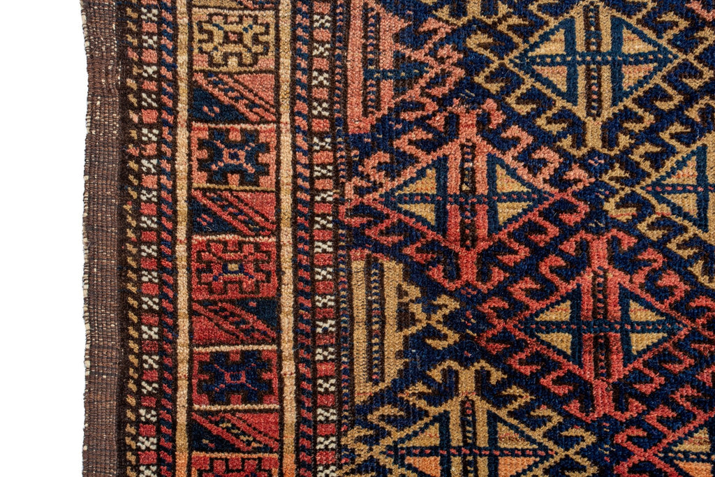 Antique Baluch 3'2" x 5'2" - SHARKTOOTH Antique and Vintage Textiles