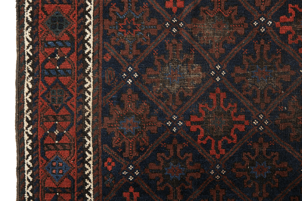 Antique Baluch 3' x 5'6" - SHARKTOOTH Antique and Vintage Textiles