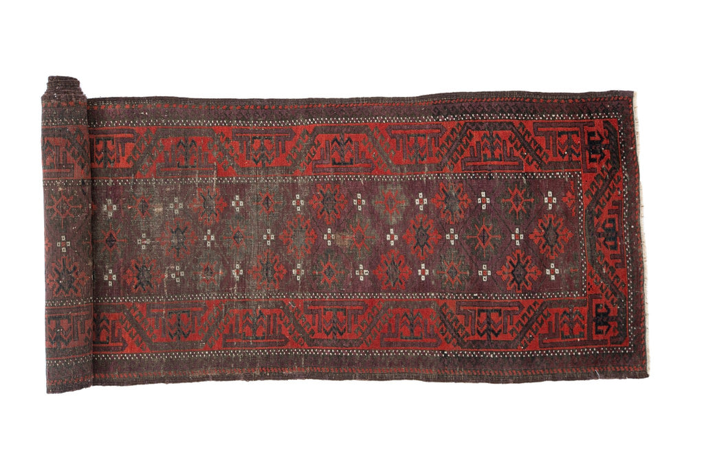 Antique Baluch Runner 2'5" x 10'10" - SHARKTOOTH Antique and Vintage Textiles