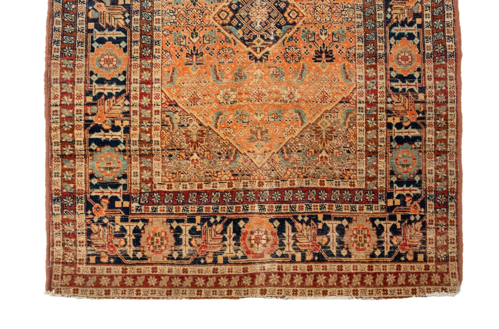 Antique Bidjar 4' x 5'3" - SHARKTOOTH Antique and Vintage Textiles