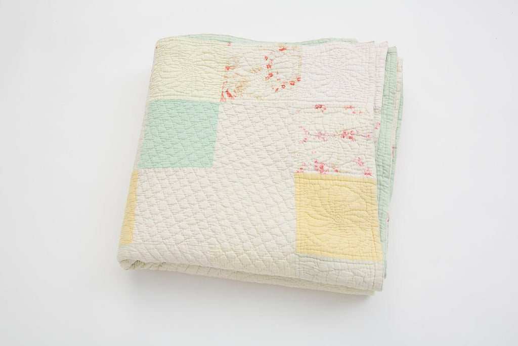 Antique Boutis Quilt - SHARKTOOTH Antique and Vintage Textiles