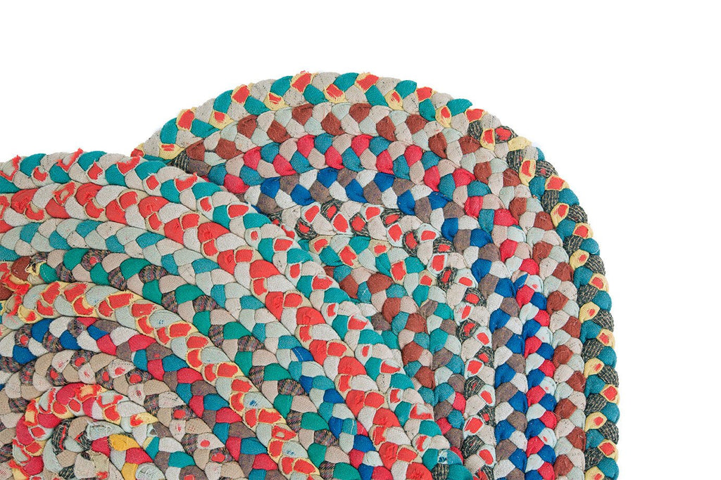 Antique Braided Runner - SHARKTOOTH Antique and Vintage Textiles