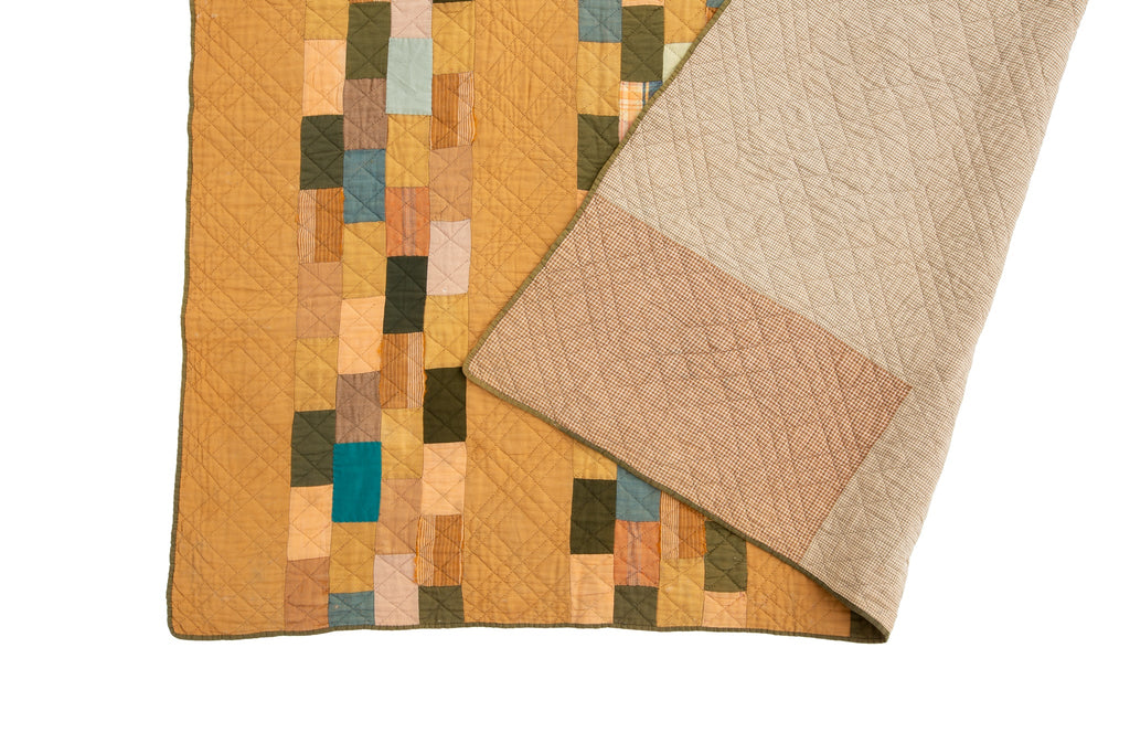 Antique Broke Bars Quilt - SHARKTOOTH Antique and Vintage Textiles