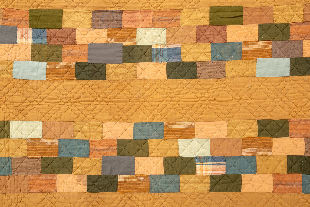 Antique Broke Bars Quilt - SHARKTOOTH Antique and Vintage Textiles