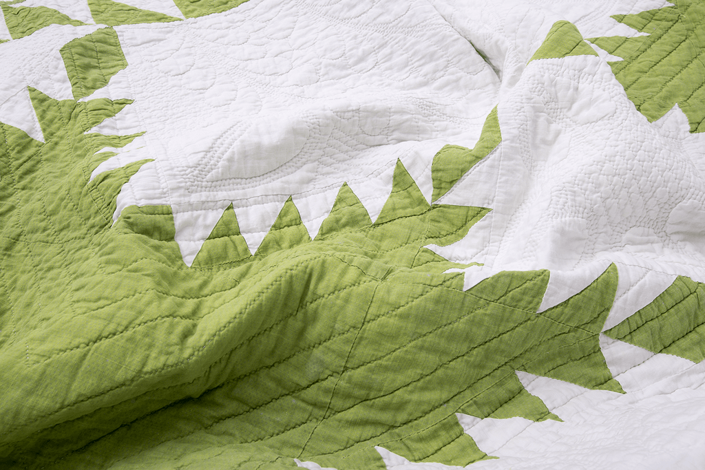 Antique Carpenter's Wheel Quilt - SHARKTOOTH Antique and Vintage Textiles