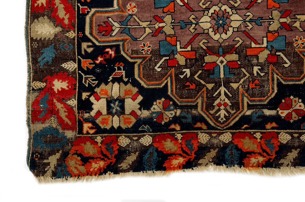 Antique Chelaberd Kazak 4' x 5'8" - SHARKTOOTH Antique and Vintage Textiles