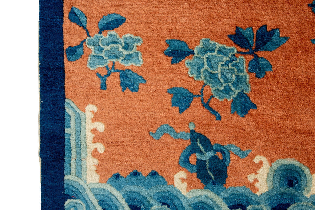 Antique Chinese 2'6" x 5' - SHARKTOOTH Antique and Vintage Textiles