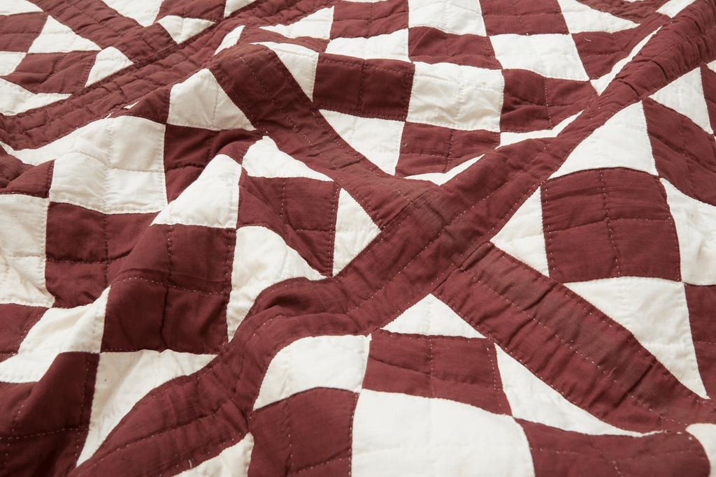 Antique Cotton Quilt - SHARKTOOTH Antique and Vintage Textiles