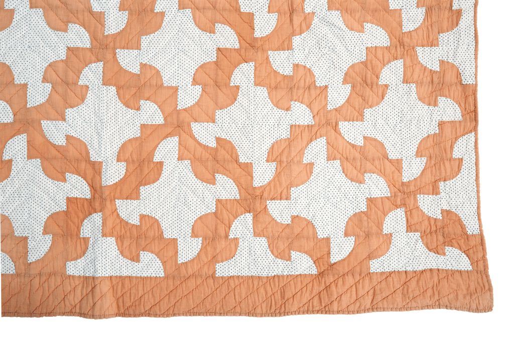 Antique Cotton Quilt - SHARKTOOTH Antique and Vintage Textiles