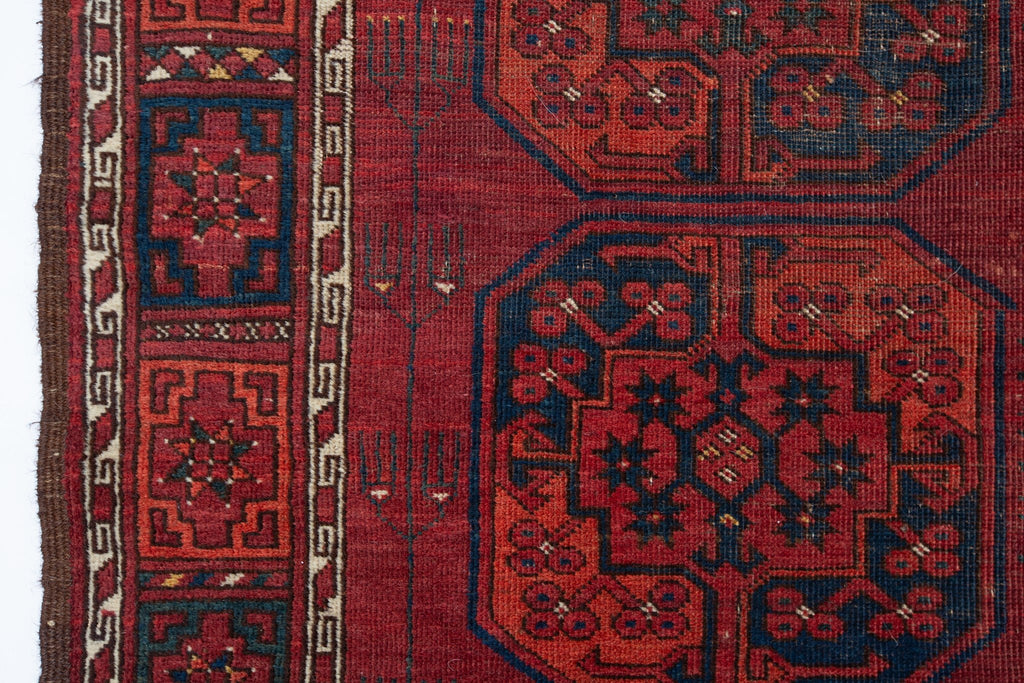 Antique Ersari Turkomen 7'8" x 12'6" - SHARKTOOTH Antique and Vintage Textiles