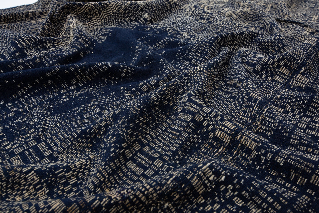 Antique Etched Coverlet - SHARKTOOTH Antique and Vintage Textiles