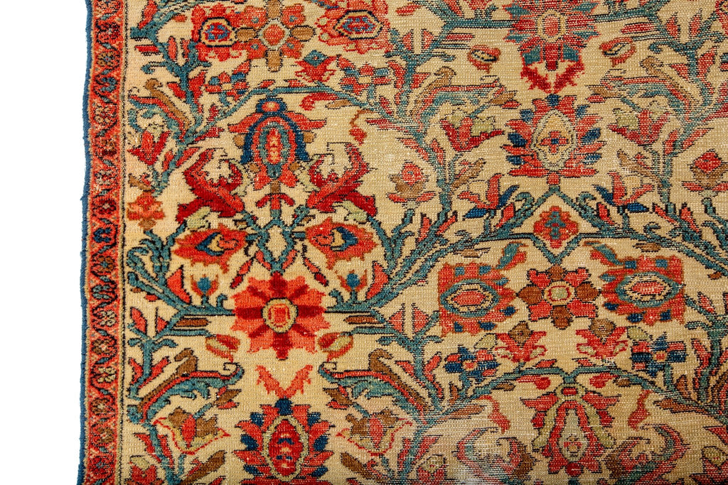 Antique Ferahan 3'1" x 5'6" - SHARKTOOTH Antique and Vintage Textiles