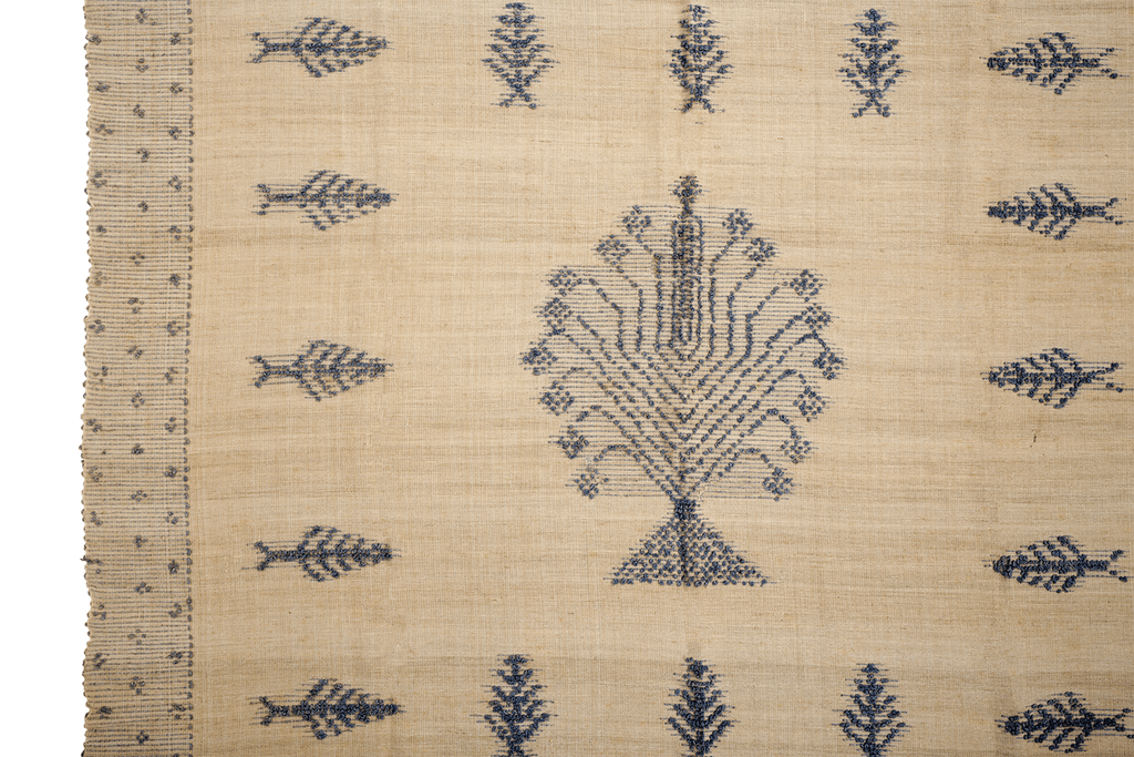 Antique French Canadian Blanket - SHARKTOOTH Antique and Vintage Textiles