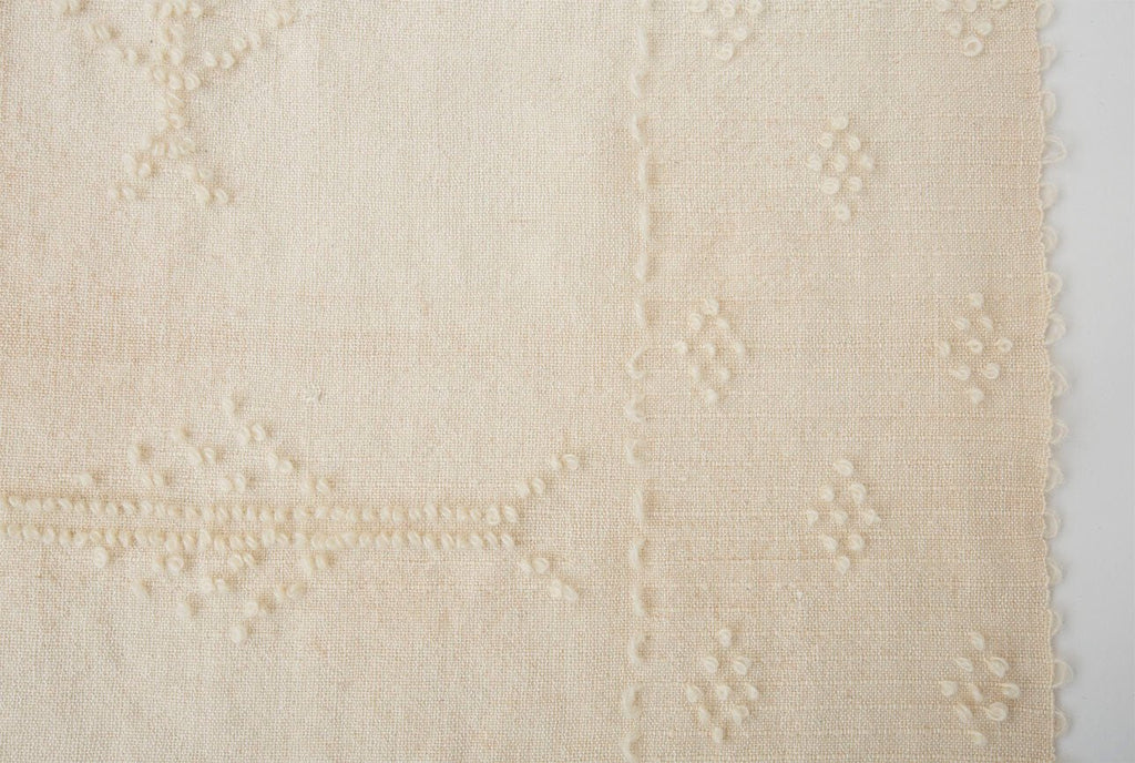 Antique French Canadian Blanket - SHARKTOOTH Antique and Vintage Textiles