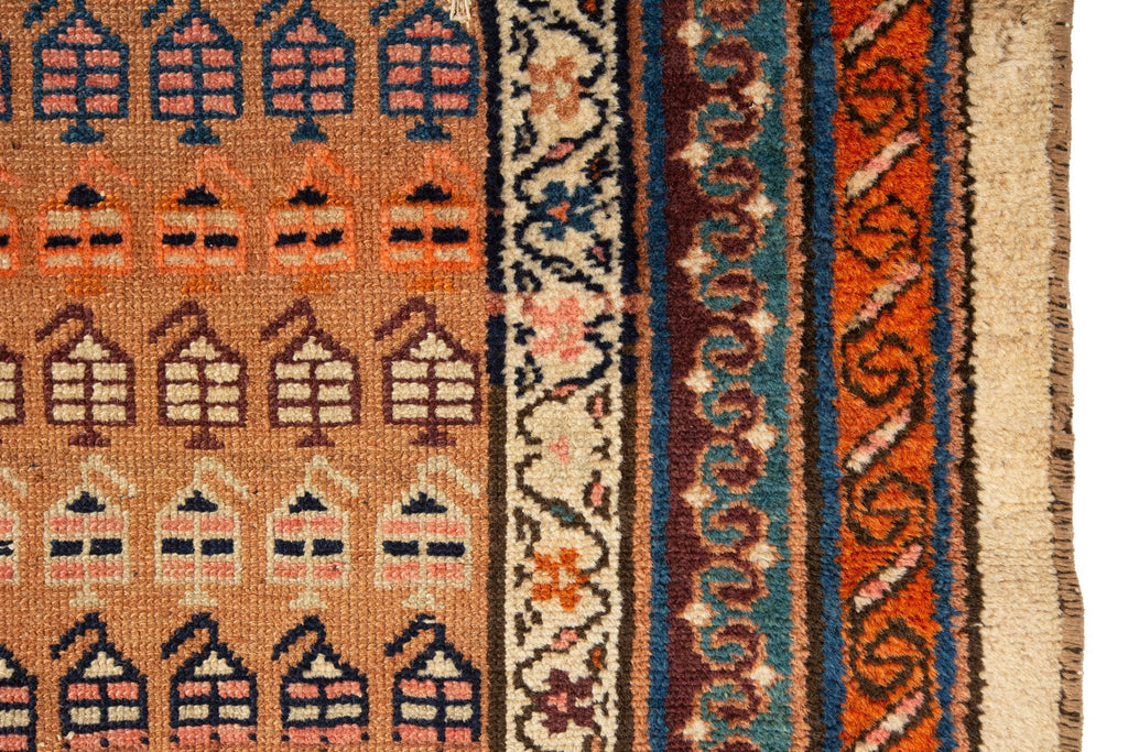 Antique Hamadan Runner 3'4" x 8'5" - SHARKTOOTH Antique and Vintage Textiles