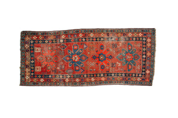 Antique Karabagh 3'10" x 9' - SHARKTOOTH Antique and Vintage Textiles