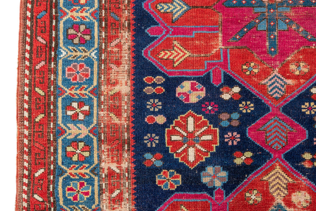 Antique Karabagh Kazak 4'4" x 7'6" - SHARKTOOTH Antique and Vintage Textiles