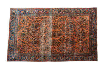 Antique Kashan 10' x 15'8" - SHARKTOOTH Antique and Vintage Textiles