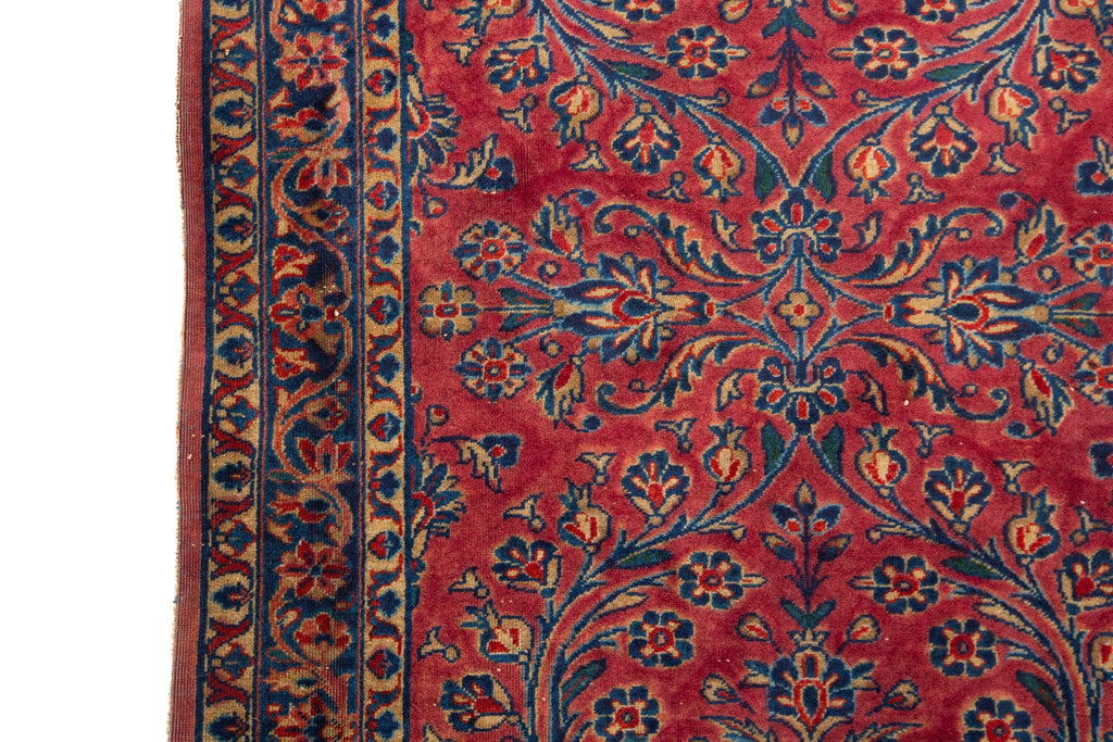 Antique Kashan 2'2" x 4'8" - SHARKTOOTH Antique and Vintage Textiles