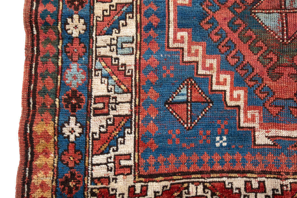 Antique Kazak 3'11" x 6'5" - SHARKTOOTH Antique and Vintage Textiles