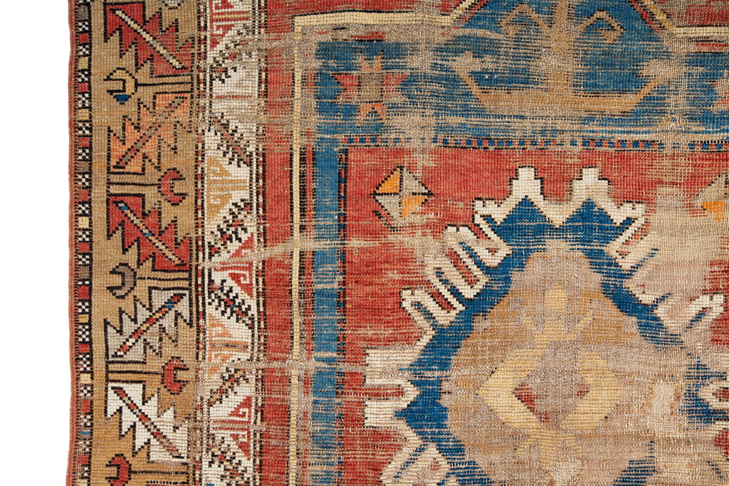 Antique Kazak 4'2" x 6'5" - SHARKTOOTH Antique and Vintage Textiles