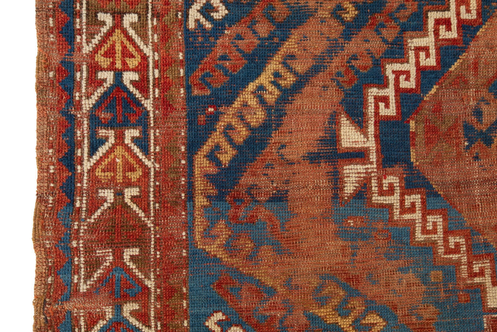 Antique Kazak 4'5" x 6'3" - SHARKTOOTH Antique and Vintage Textiles