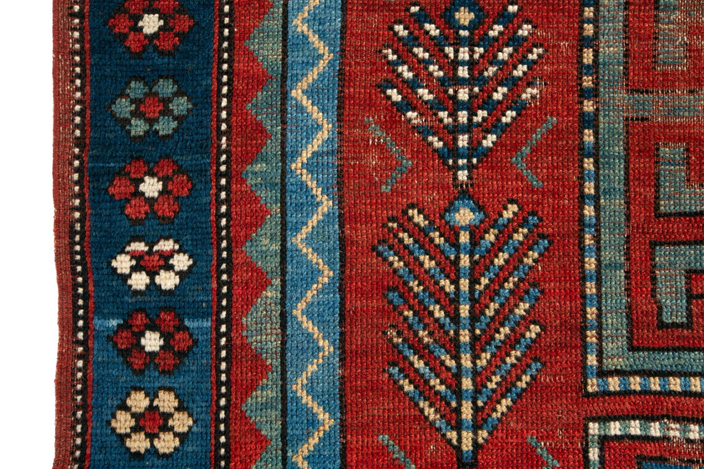 Antique Kazak 4'9" x 7'7" - SHARKTOOTH Antique and Vintage Textiles