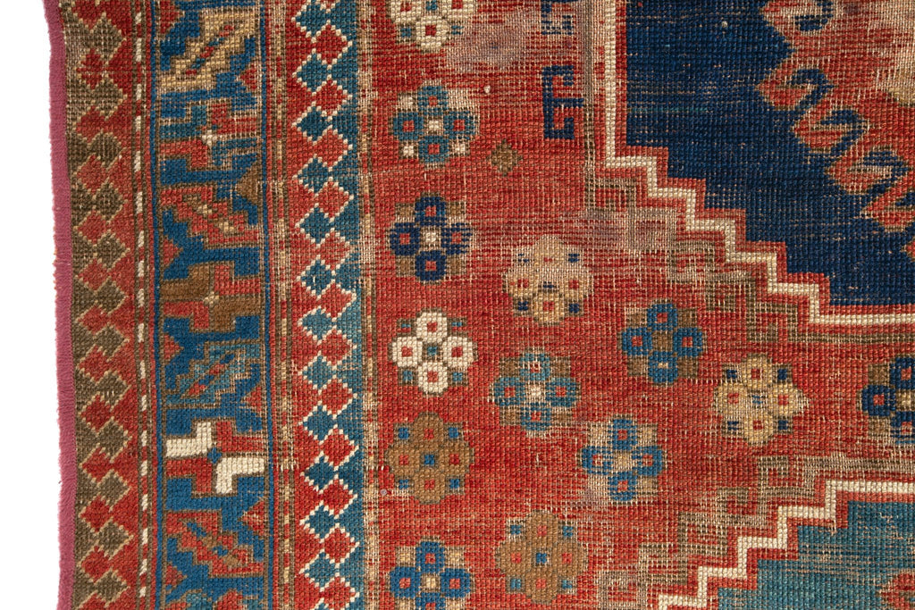 Antique Kazak 5'7" x 6'8" - SHARKTOOTH Antique and Vintage Textiles