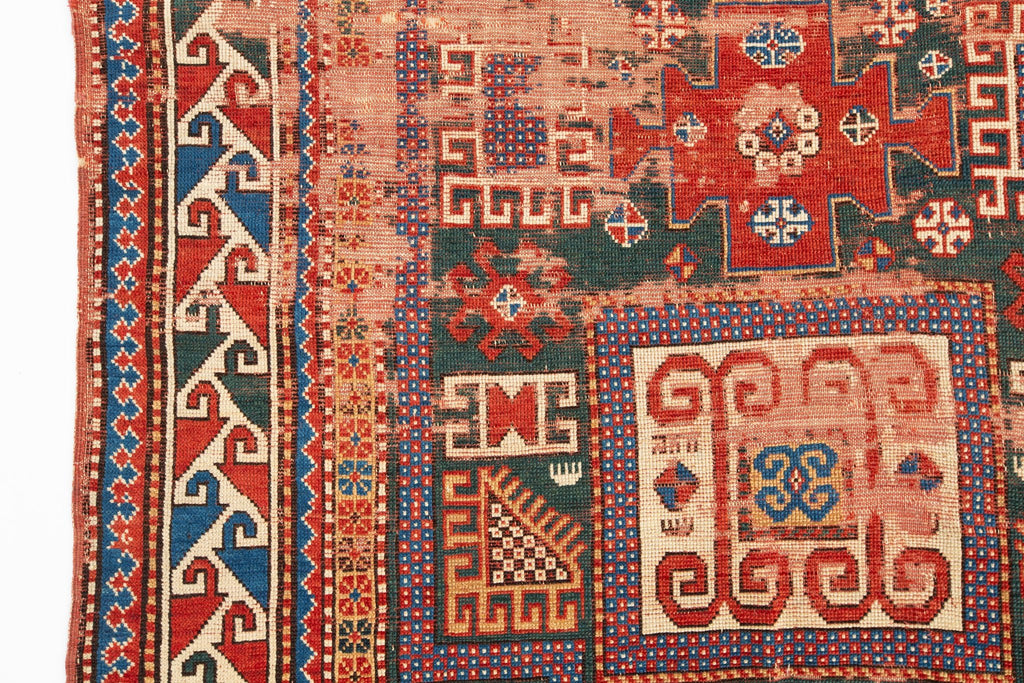 Antique Kazak Karachov 4'8" x 7'2" - SHARKTOOTH Antique and Vintage Textiles