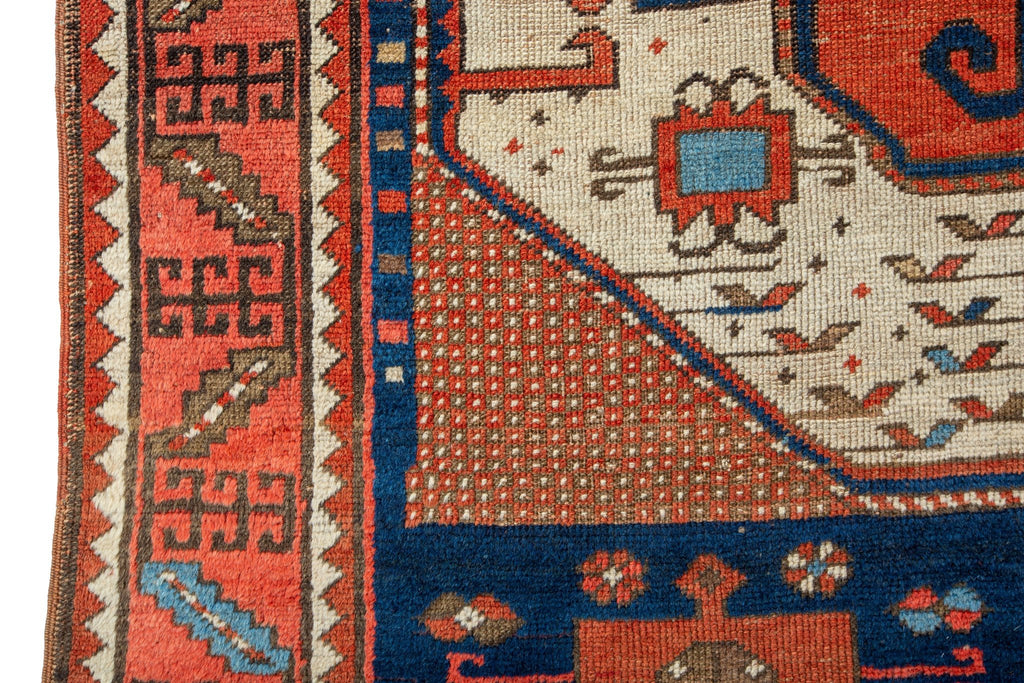 Antique Kazak Karatschoph 5'6" x 7'10" - SHARKTOOTH Antique and Vintage Textiles