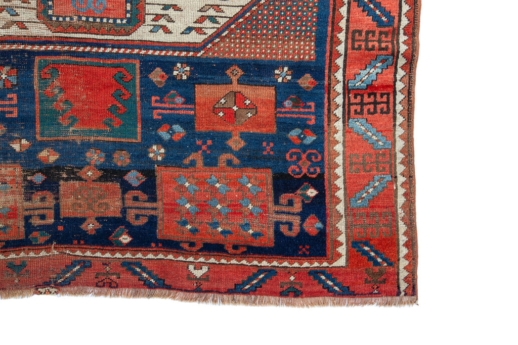 Antique Kazak Karatschoph 5'6" x 7'10" - SHARKTOOTH Antique and Vintage Textiles