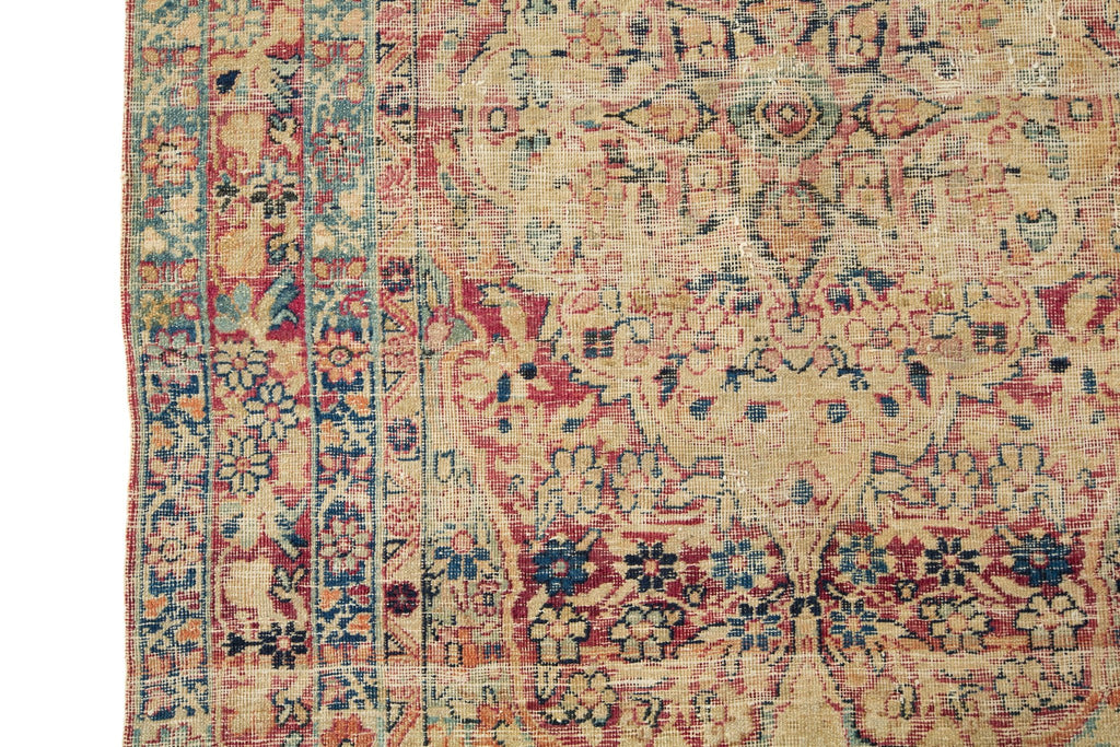 Antique Kerman 2'10" x 4'7" - SHARKTOOTH Antique and Vintage Textiles