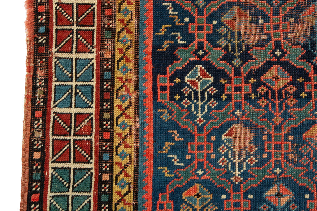 Antique Kuba 2'11" x 5'10" - SHARKTOOTH Antique and Vintage Textiles