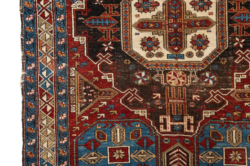 Antique Kuba 3'9" x 5'9" - SHARKTOOTH Antique and Vintage Textiles