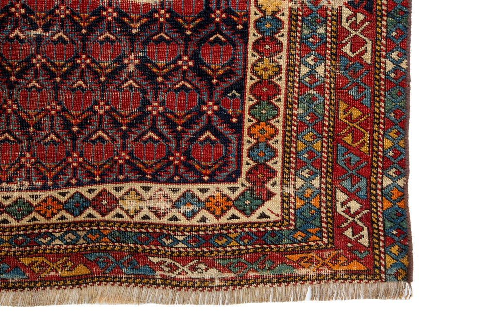 Antique Kuba 4' x 7' - SHARKTOOTH Antique and Vintage Textiles