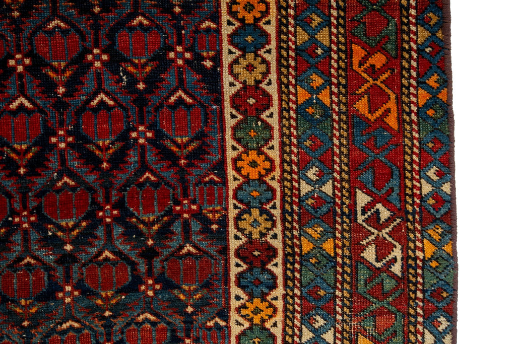 Antique Kuba 4' x 7' - SHARKTOOTH Antique and Vintage Textiles