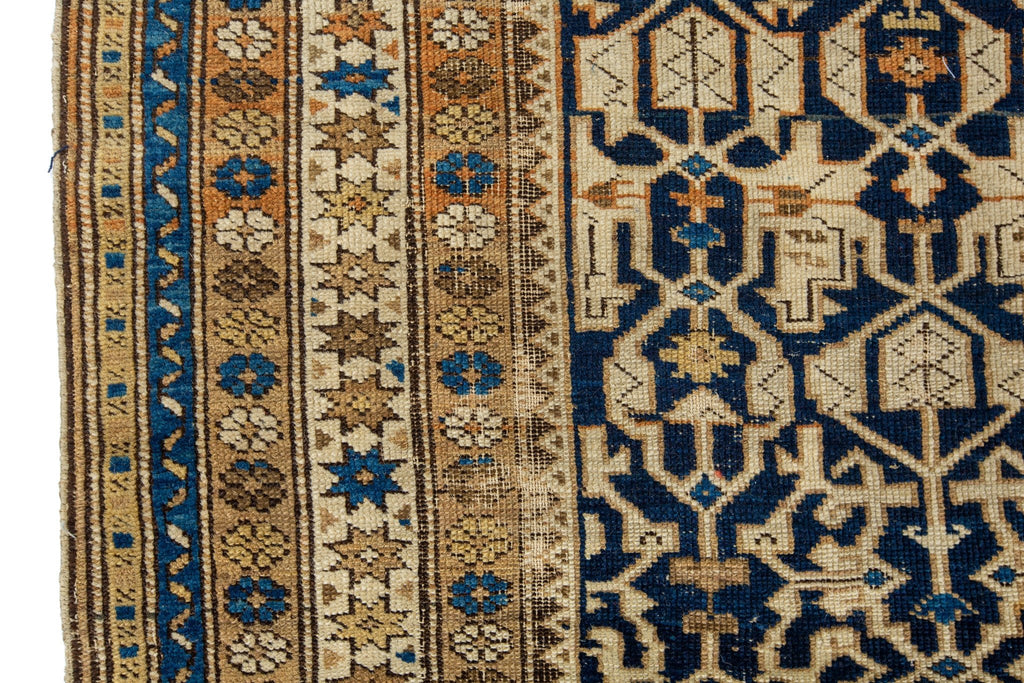 Antique Kuba Konaghend 3' x 4'5" - SHARKTOOTH Antique and Vintage Textiles