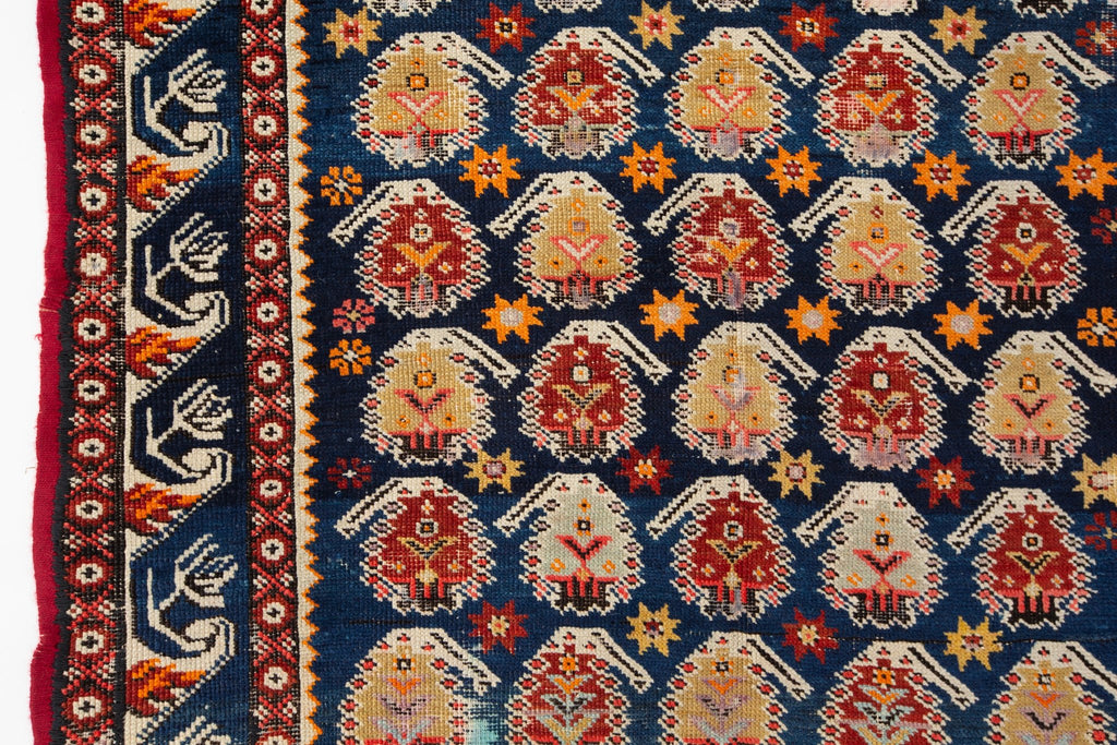 Antique Kuba Zeikhur 3'5" x 5' - SHARKTOOTH Antique and Vintage Textiles