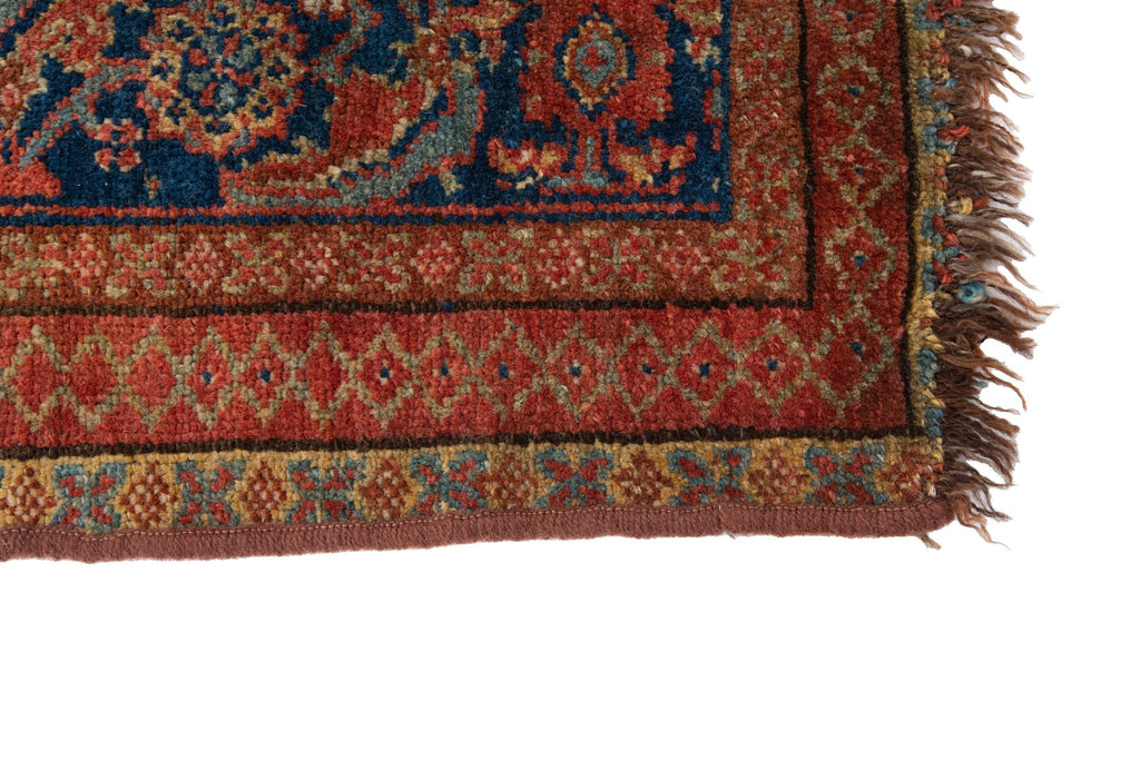Antique Kurdish Mat 1'9" x 2'2" - SHARKTOOTH Antique and Vintage Textiles