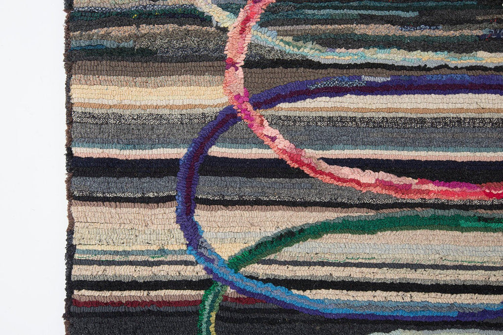 Antique Latch Hook Runner - SHARKTOOTH Antique and Vintage Textiles