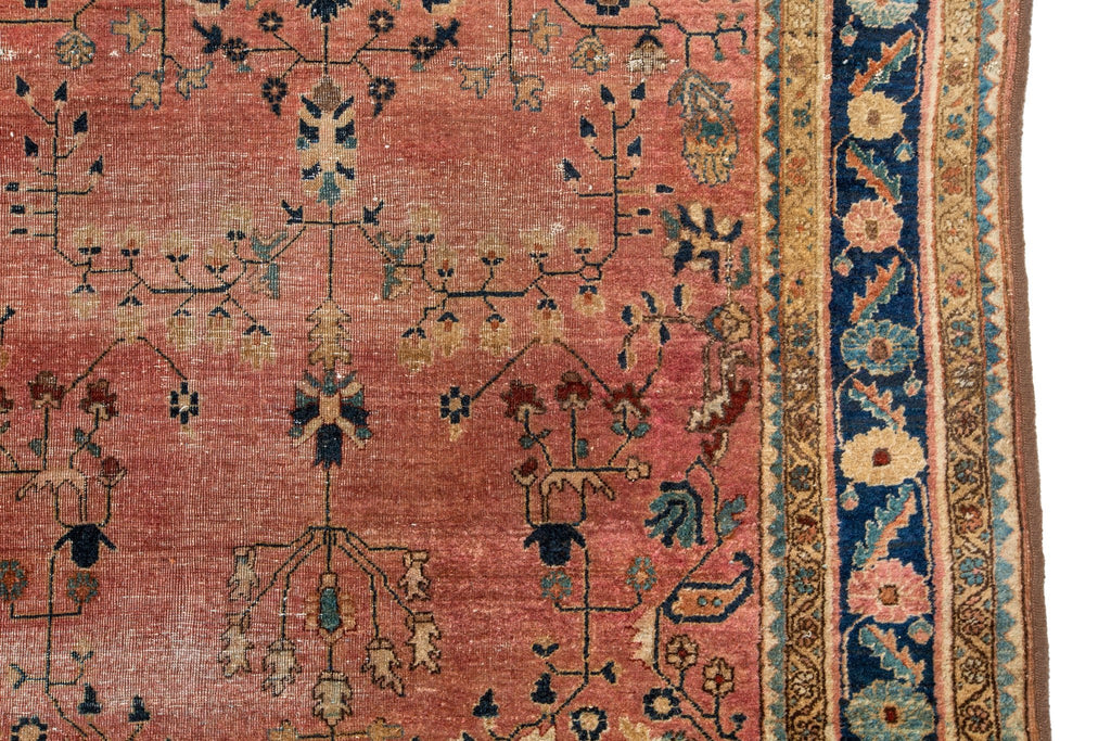 Antique Lilihan Sarouk 4'4" x 6'9" - SHARKTOOTH Antique and Vintage Textiles