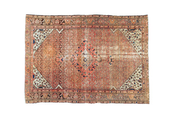 Antique Malayer Sarouk 4'6" x 6'3" - SHARKTOOTH Antique and Vintage Textiles