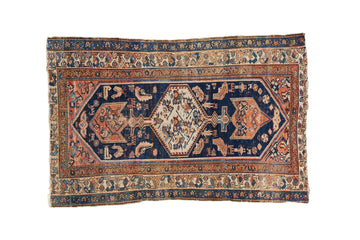 Antique Mehraban 3'10" x 5'11" - SHARKTOOTH Antique and Vintage Textiles