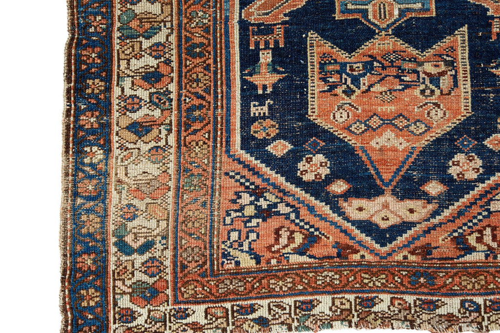 Antique Mehraban 3'10" x 5'11" - SHARKTOOTH Antique and Vintage Textiles