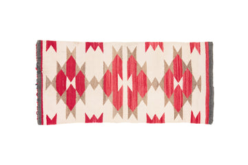 Antique Navajo Weaving 1'5" x 3'2" - SHARKTOOTH Antique and Vintage Textiles