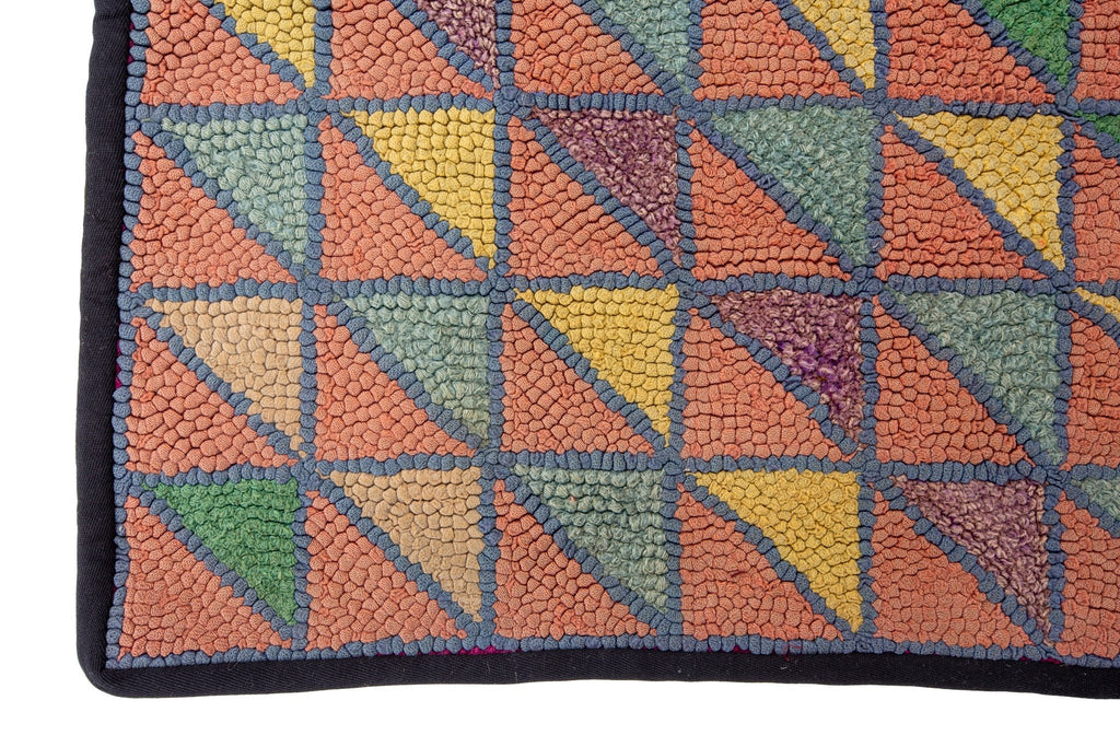 Antique Oak Leaf Rug 2'3" x 3'11" - SHARKTOOTH Antique and Vintage Textiles