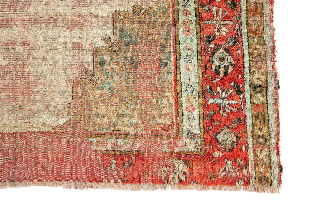 Antique Oushak 4'5" x 6'3" - SHARKTOOTH Antique and Vintage Textiles