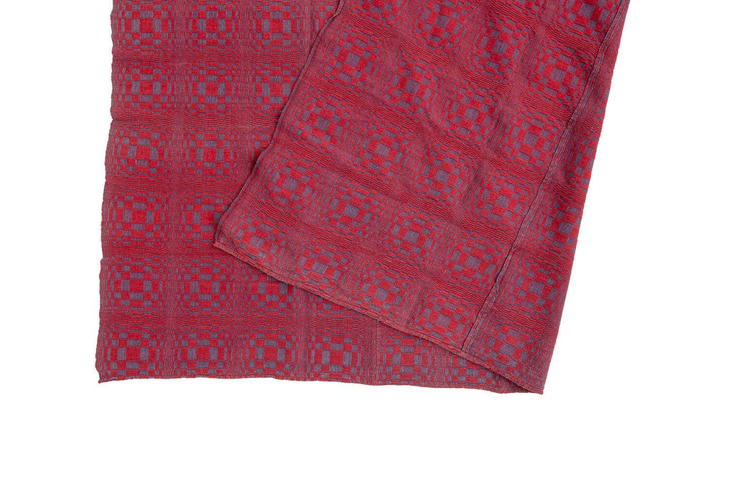 Antique Overshot Coverlet - SHARKTOOTH Antique and Vintage Textiles