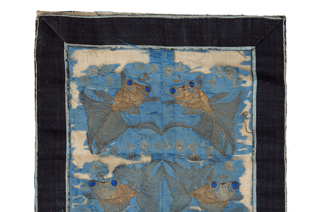 Antique Pictorial Chinese Panel - SHARKTOOTH Antique and Vintage Textiles